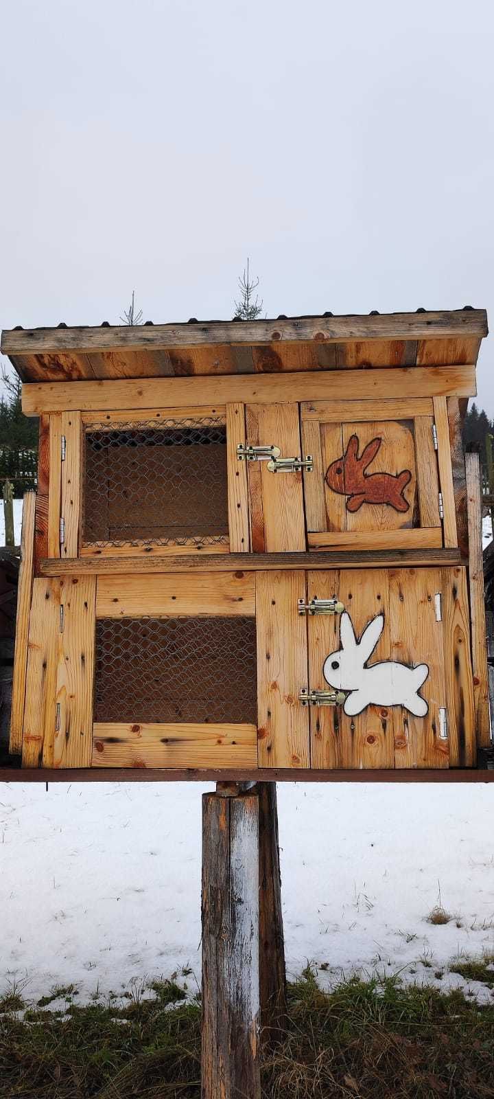 Cușcă din lemn pentru iepuri