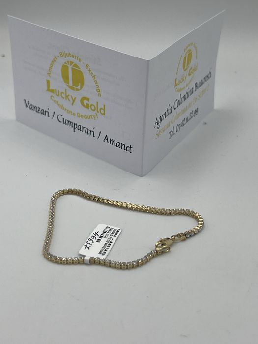 Bratara aur tennis 14k 3gr 20cm #46637