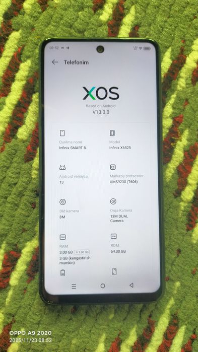 Infinx smart 8 sotiladi