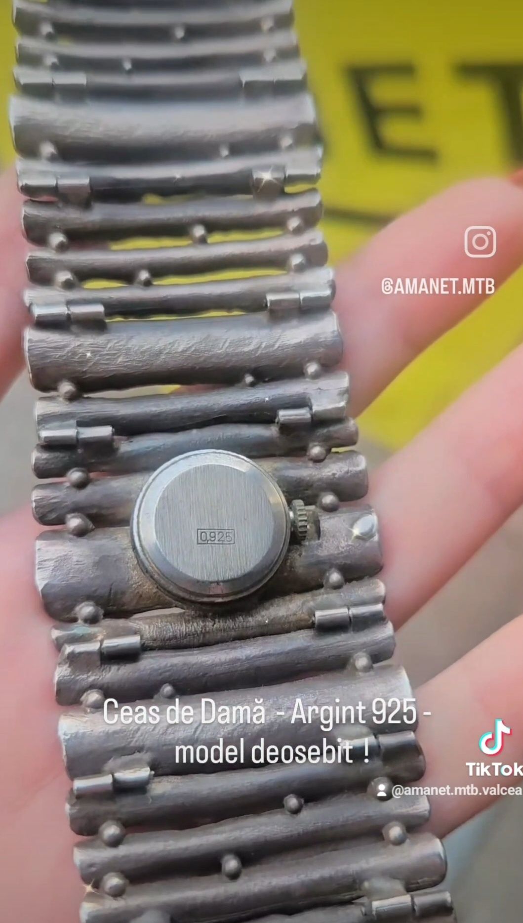 Ceas de dama  - Argint 925 - 95Gr - 7 lei/Gram !
