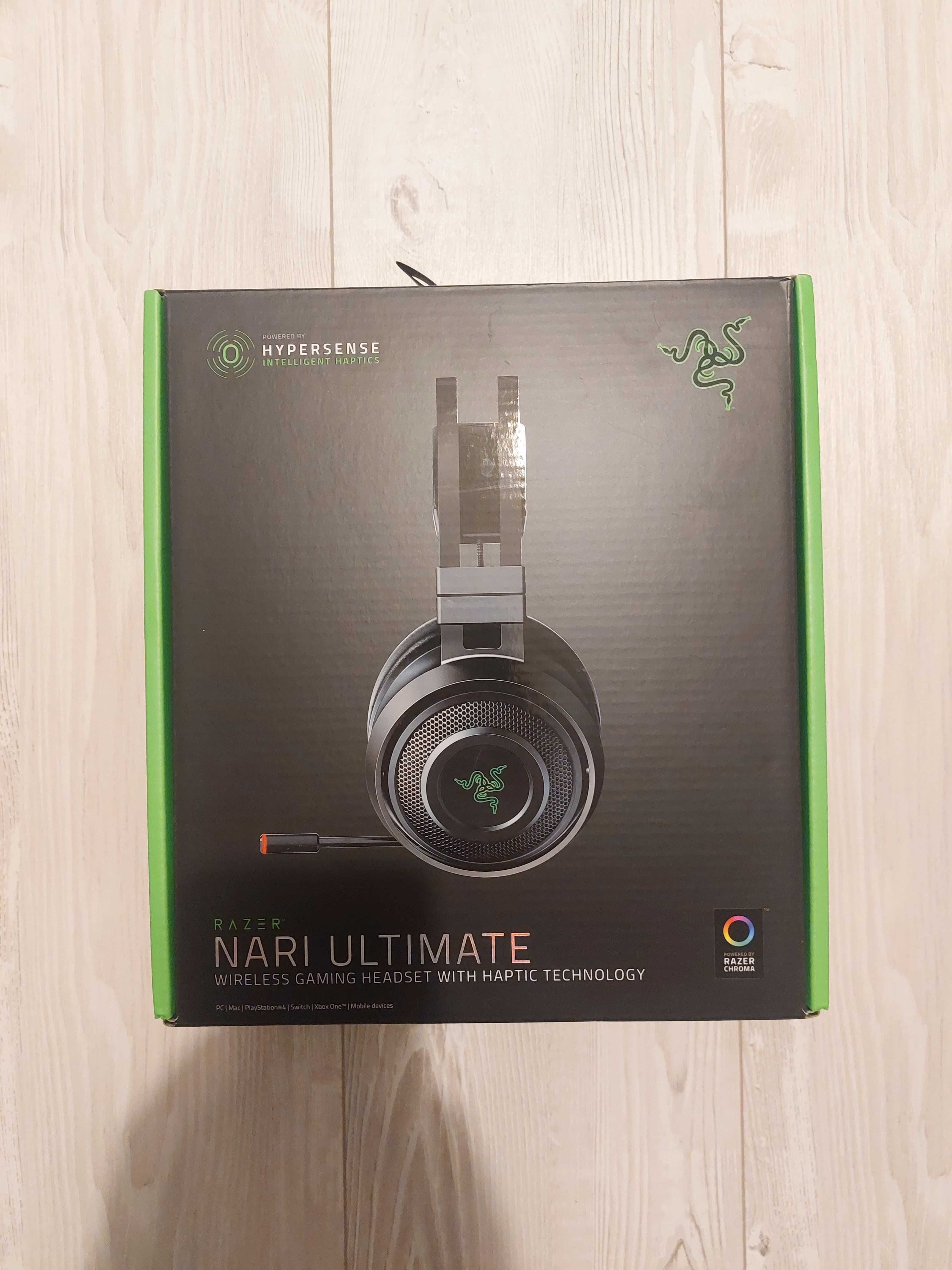 Слушалки Razer Nari Ultimate + ПОДАРЪК Мишка (КУТИЯ И ГАРАНЦИЯ)