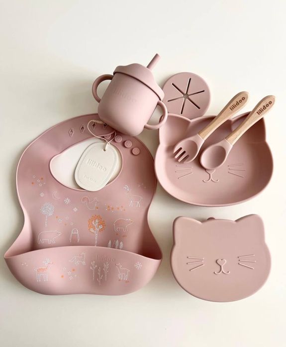 Bolalarni ovqatlantirish uchun BPA FREE silikon idishlari