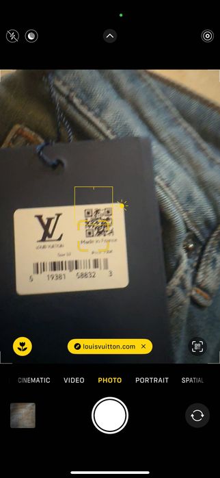 Louis Vuitton-Оригинални чисто нови мъжки дънки Л/52 номер