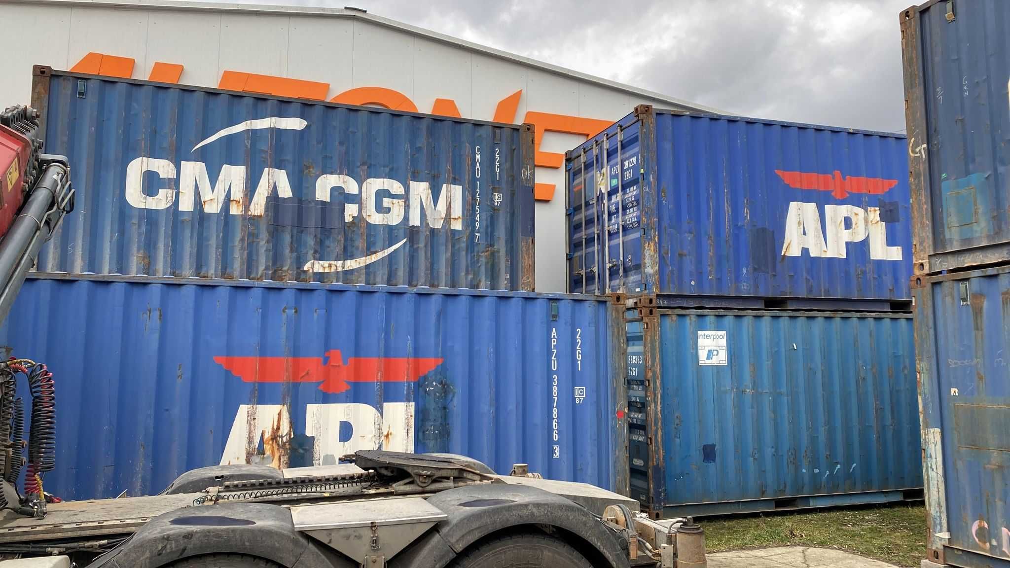 Spatiu depozitare mobil 14-28 mp/container maritim cu livrare la sediu