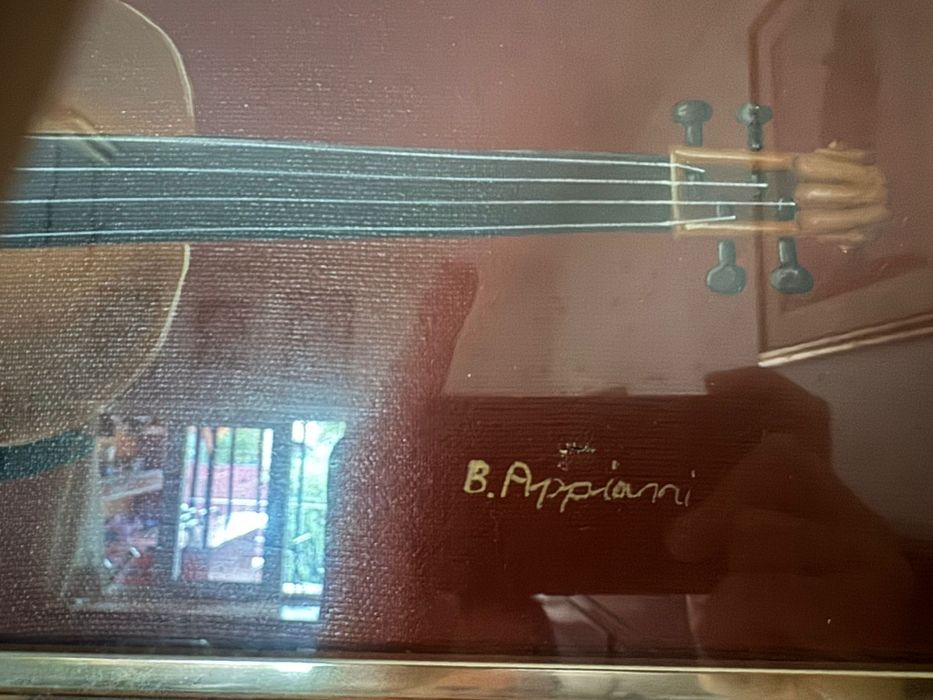 Pereche picturi originale semnate B. Appiani – pictură pe pânză – cu