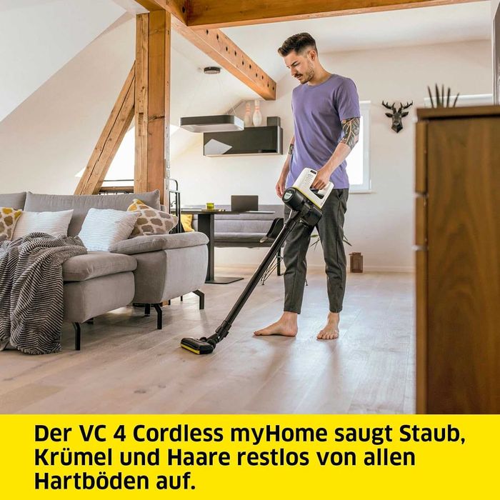 Нова Безкабелна Вертикална Прахосмукачка Karcher VC 4 1.198