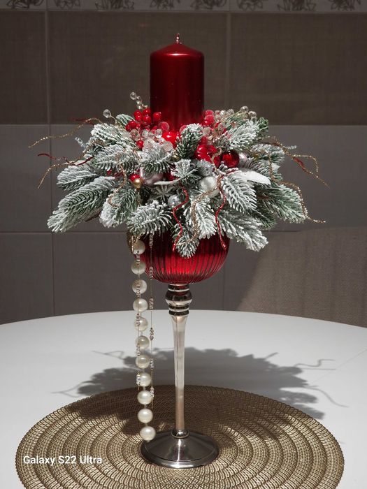 Aranjamente de Crăciun realizate manual