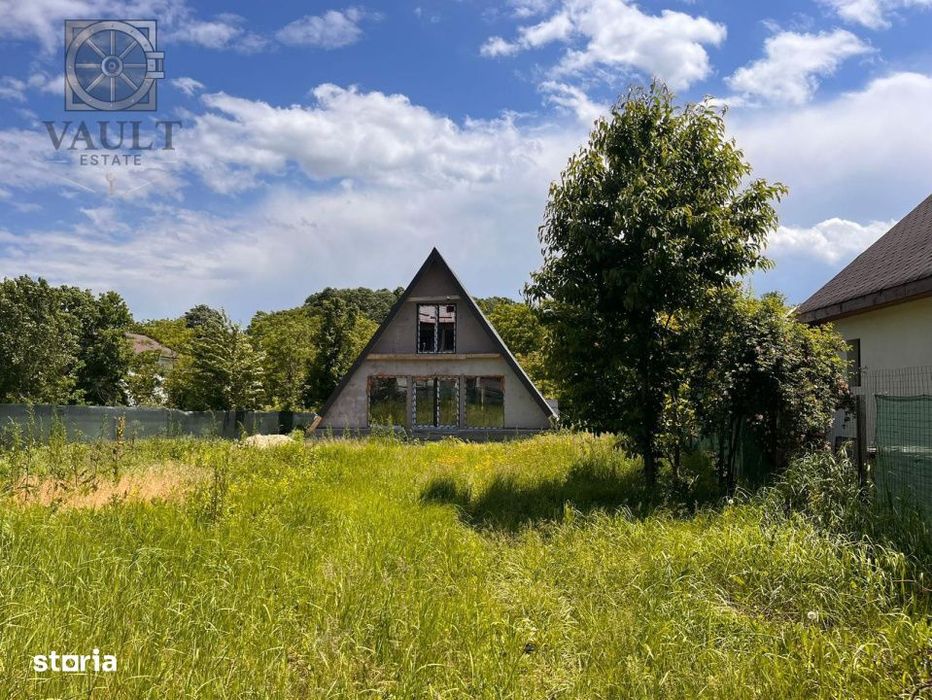 Casa individuala in Snagov, curte 900mp, la rosu