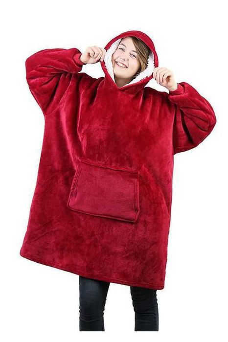 Плюшено одеяло суитчър с ръкави  Huggle Hoodies мека зимна дреха