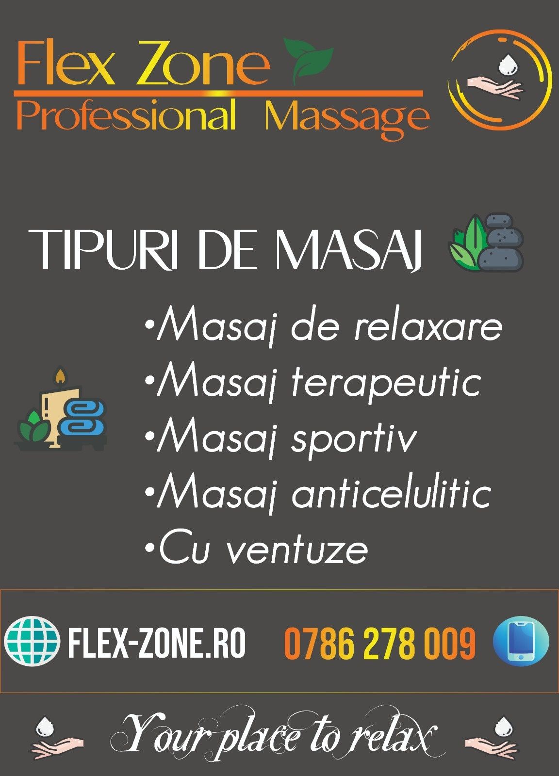 Masaj de relaxare/ terapeutic/ anticelulitic la domiciliu/ locatia mea