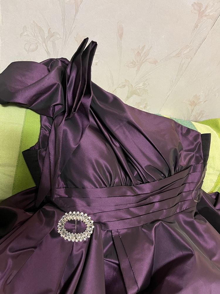 Rochie de ocazie din tafta mov