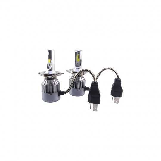 Комплект японски LED диодни крушки за фарове 2х36W 7600lm H1/H4/H7/H11