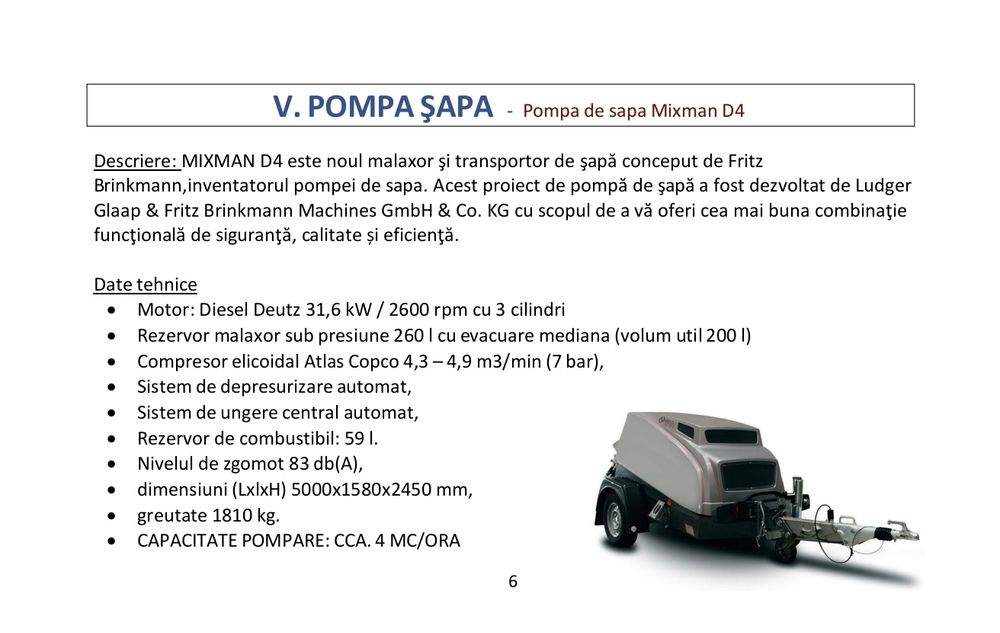 Pompa de sapa mixman D4