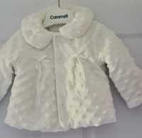 Бебешко бяло палтенце