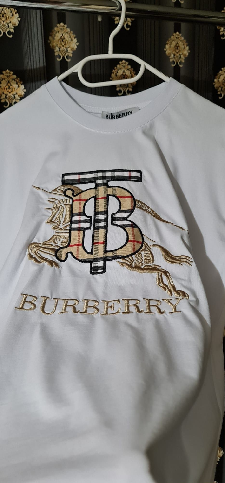 Tricou Off white Monclr Burberry