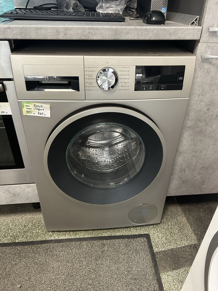 Инверторна Иноксова Пералня машина Bosch-Бош 9 кг 1400 об/мин