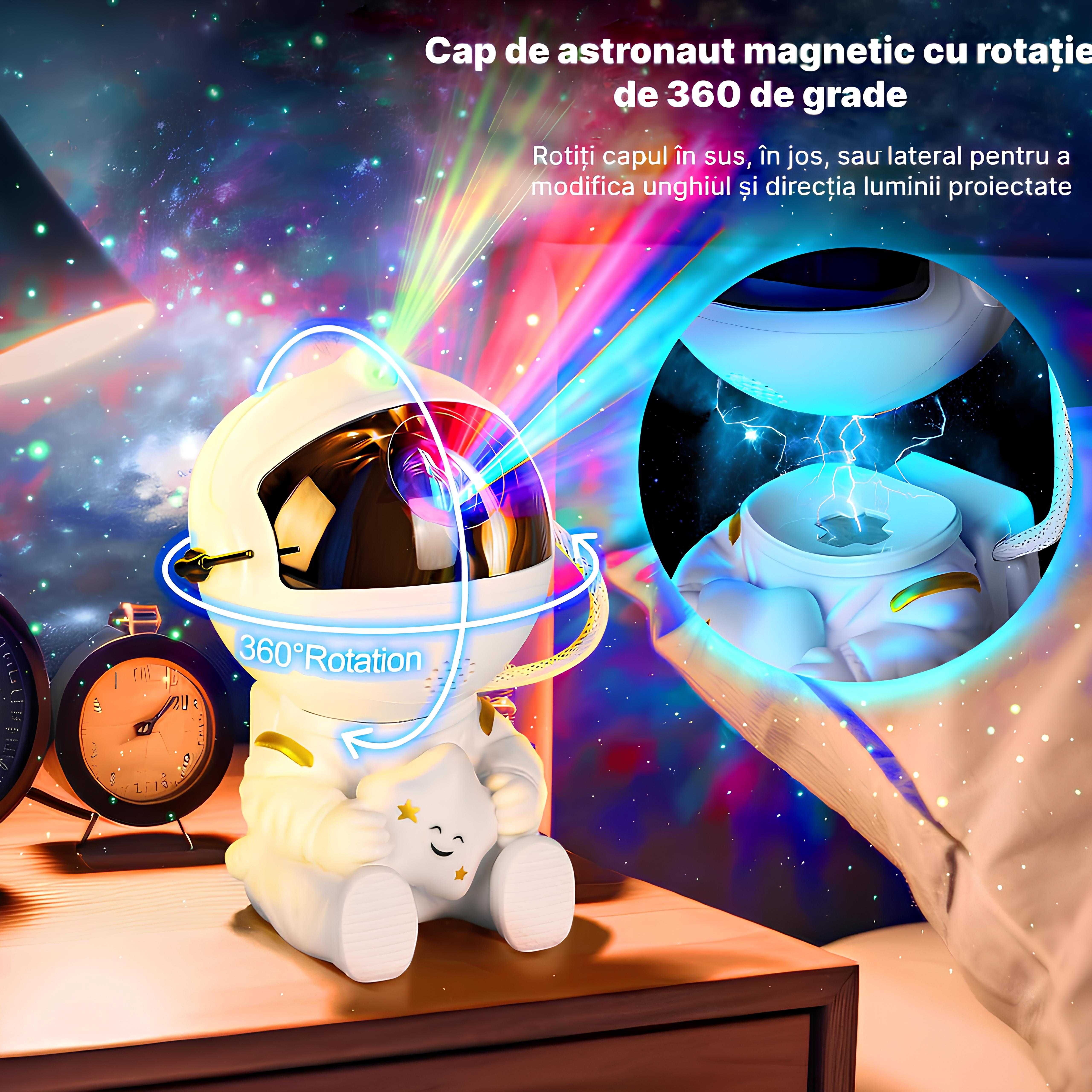 Proiector decorativ , lumina de veghe-copii, in forma de astronaut