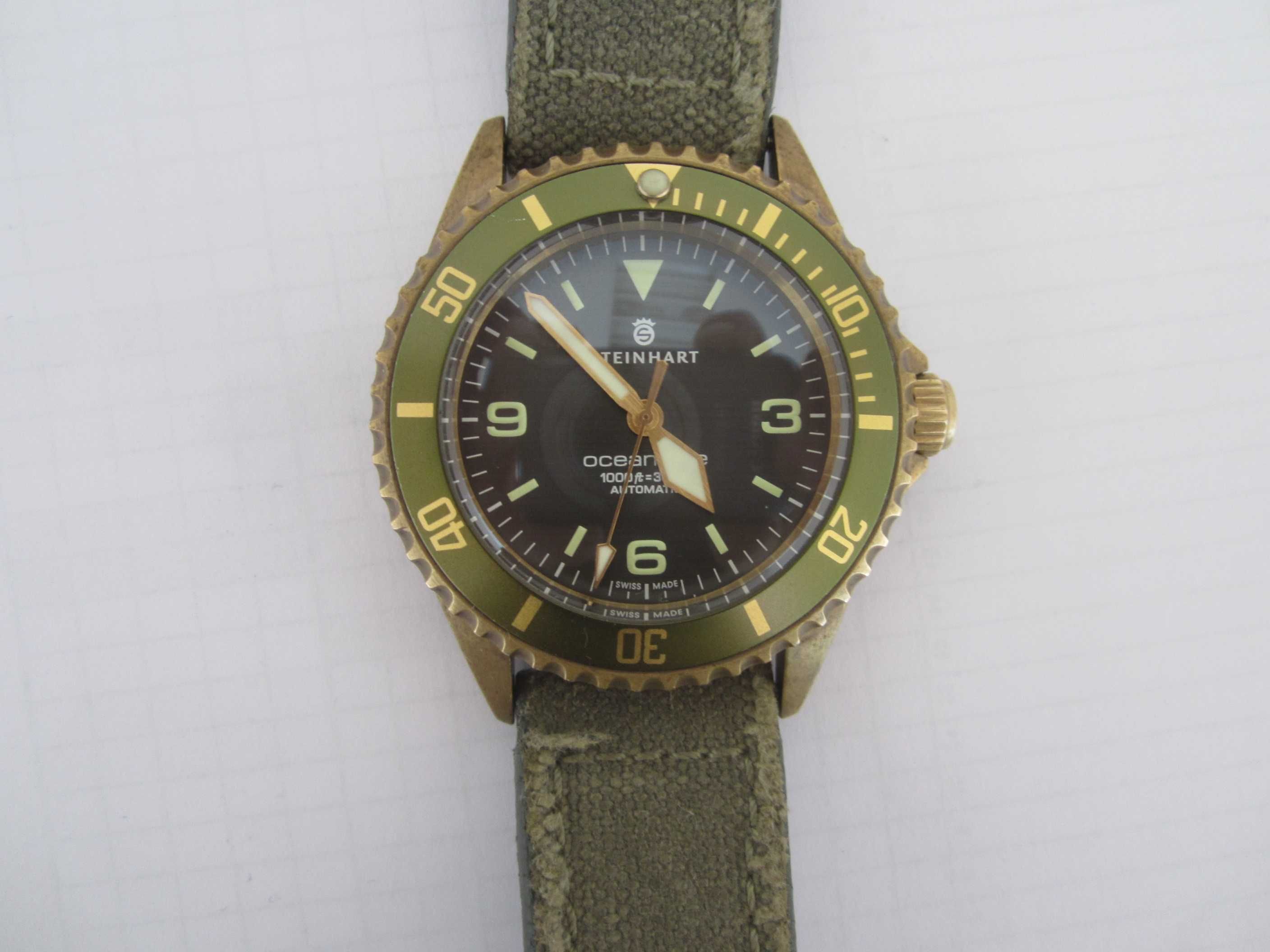 Steinhart Ocean One Bronze GREEN Diver часовник 42mm