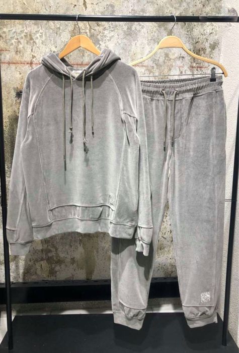 Compleu loewe gri catifea colectia noua