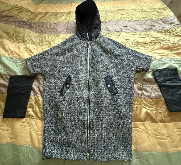 Продам женское комбинированное пальто-куртка