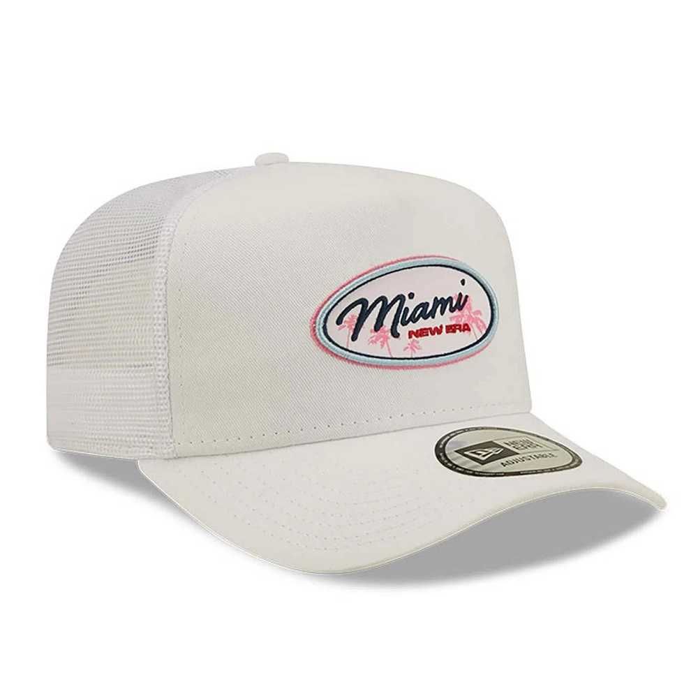 Sapca New Era a-frame trucker repreve miami state patch alb