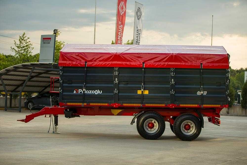 Remorcă 12 tone, remorcă agricolă tandem