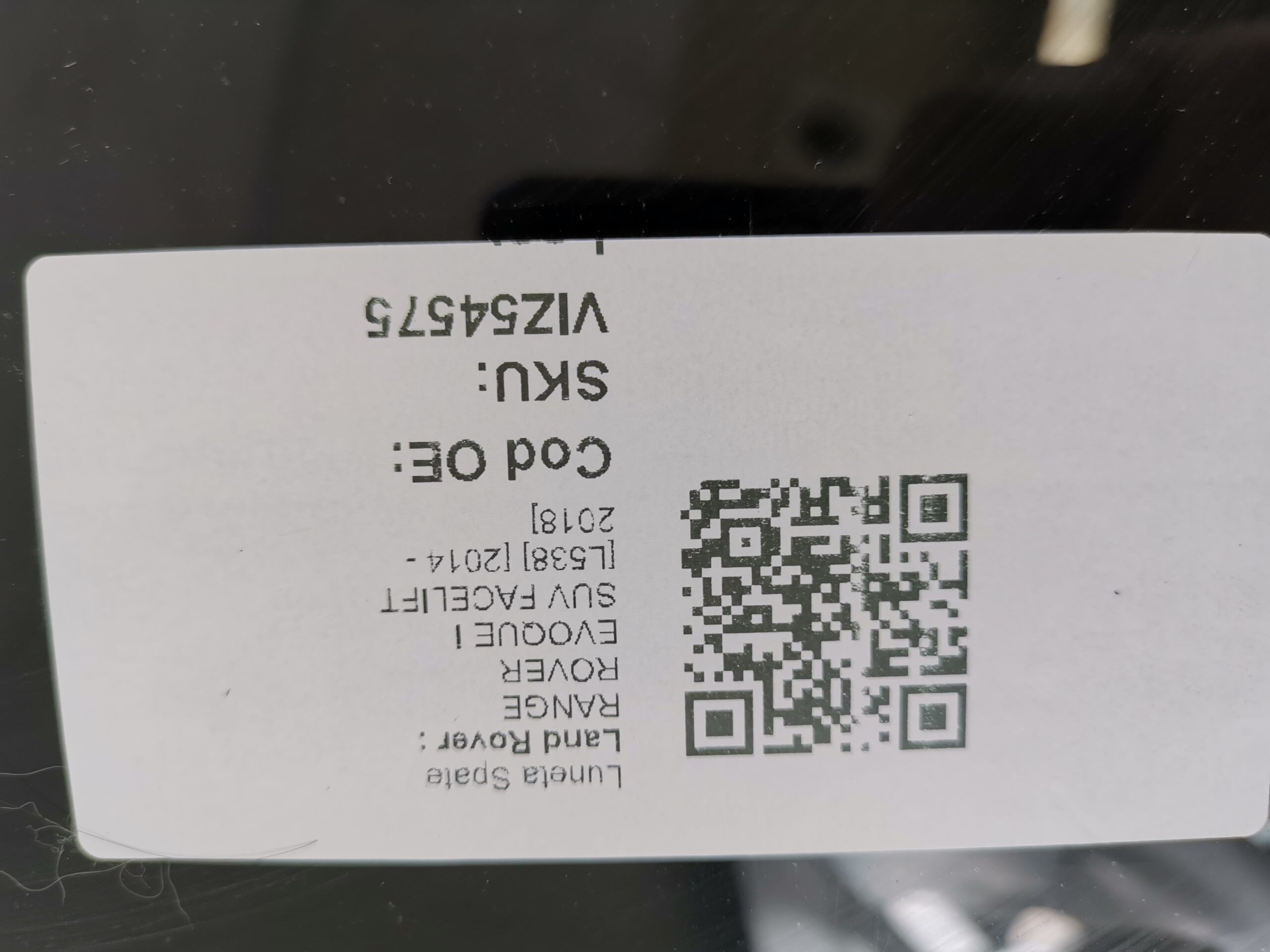 Задно стъкло Ленд Роувър / Land Rover RANGE ROVER EVOQUE I SUV FACELIF