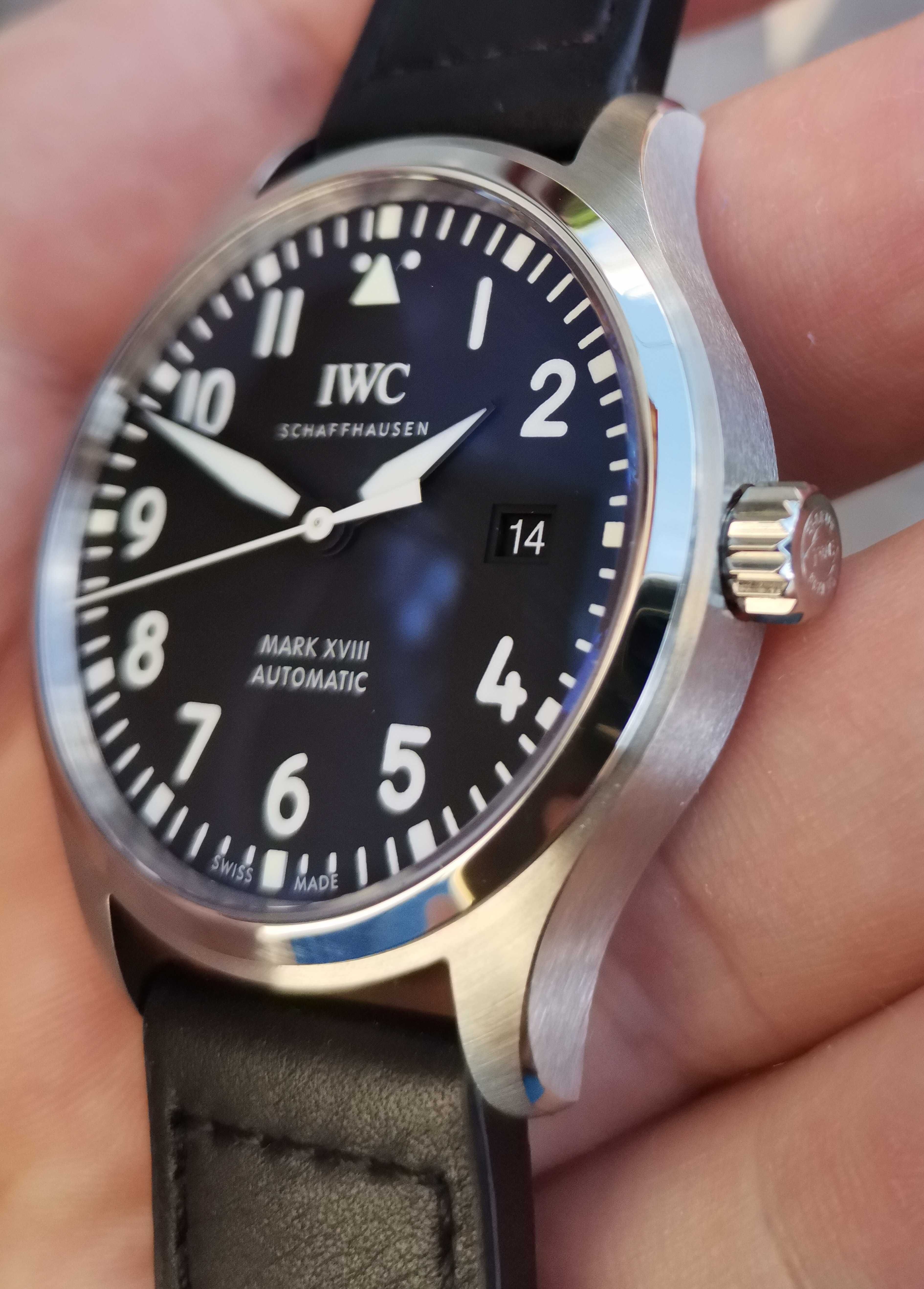 IWC Schaffhausen Mark XVIII 40 mm ceas Pilot Automatic