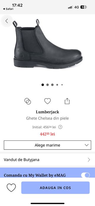 Ghete Chelsea piele naturala barbati 42