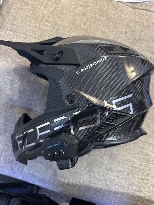 Casca motocross ACERBIS STEEL CARBON Black/Grey2206