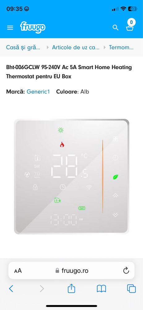 Thermostat smart home