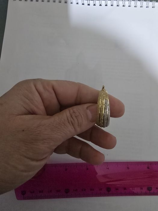 Cercei aur in 2 culori 7.05 g