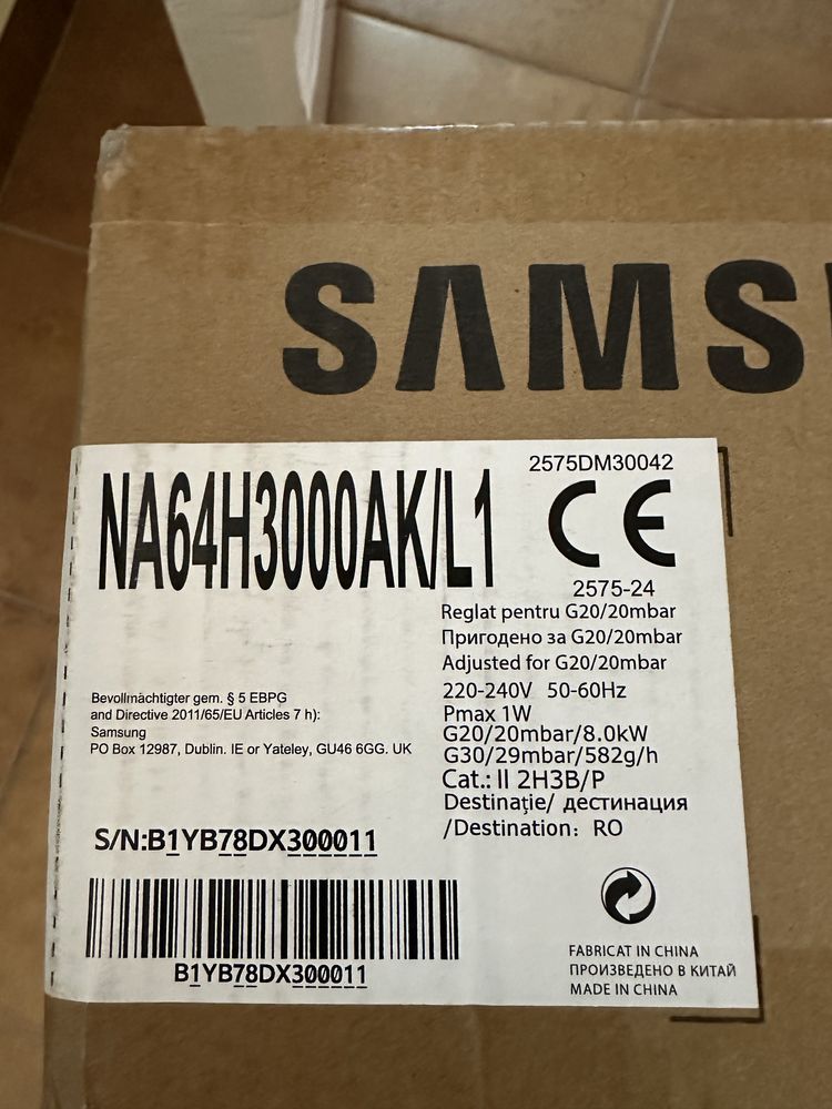 Plită încorporabilă + hotă Samsung nou nedesfăcut !