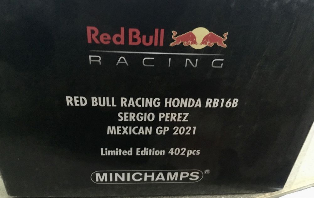 Macheta formula 1 f1 1/18 Casca F1 1/2 Red Bull Honda minichamps bell