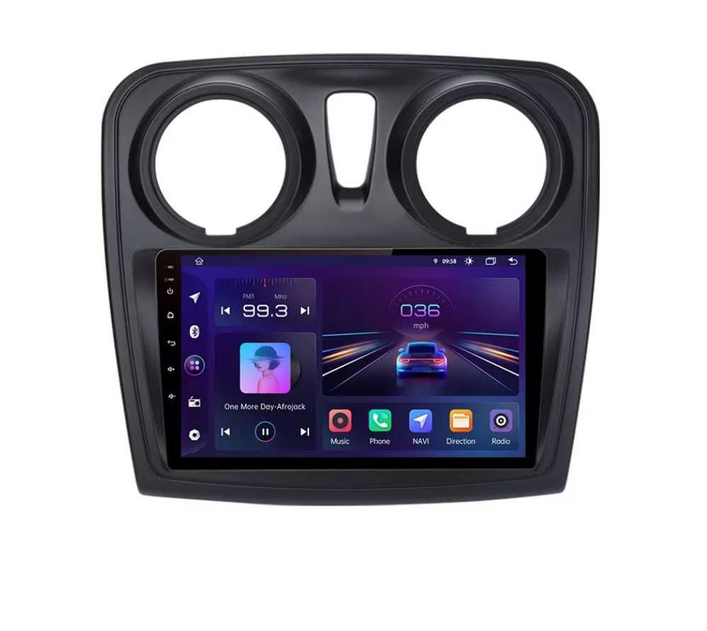 Navigatie Android Dacia Logan 2 Carplay Android Auto + Camera