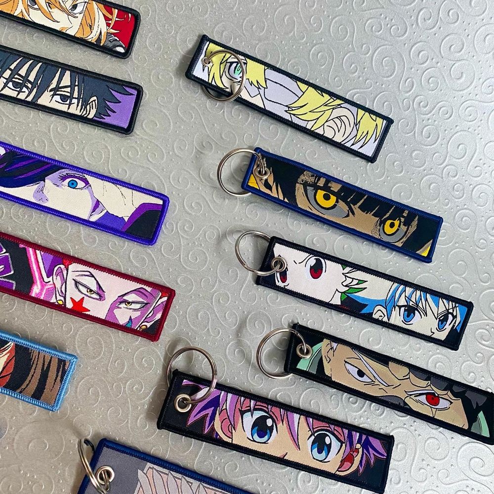 Anime broidery keychains/ Аниме бродирани ключодържатели