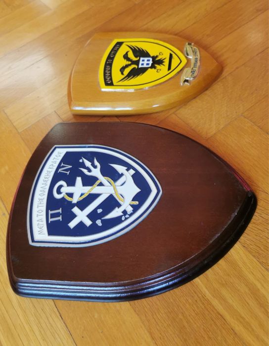 Антикварна емблема морски плакет Гръцката армия Hellenic Army колекция