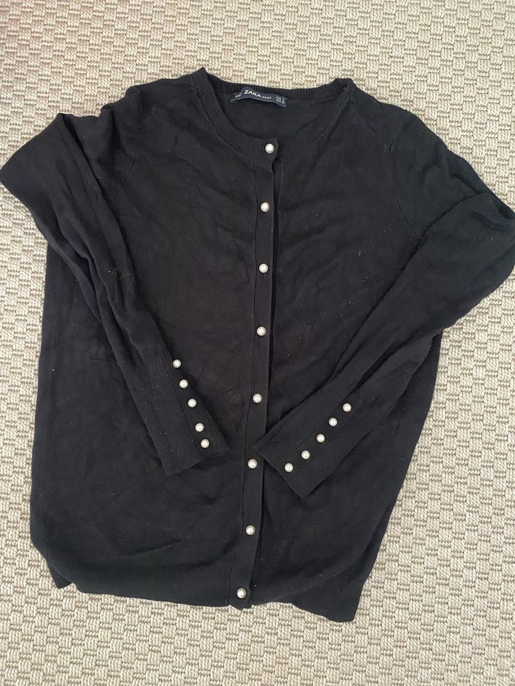 Cardigan perle zara nergru S