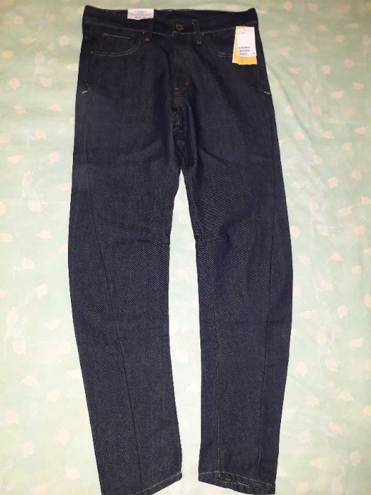 Jeans drepti Sculptured Fit TAPERED LEG DENIM H&M men
