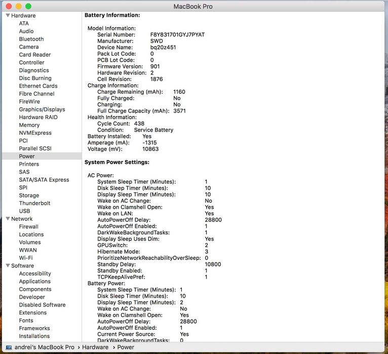 Macbook Pro 13'' din 2018, i5 2.3Ghz, 16GB RAM, Baterie Slaba, 256GB