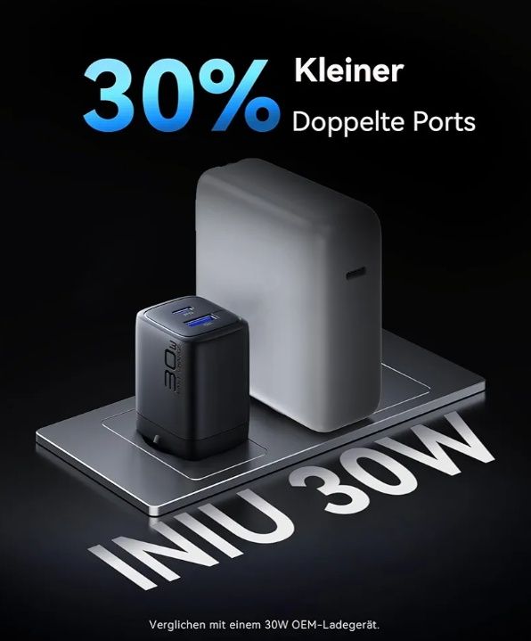iniu 30w PD зарядно за Google pixel, Samsung, iPhone+подарък