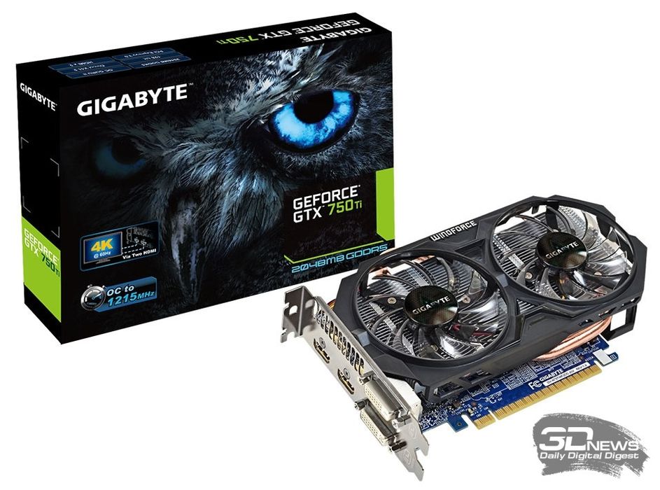 Продам в коробке GTX750ti 2Gb