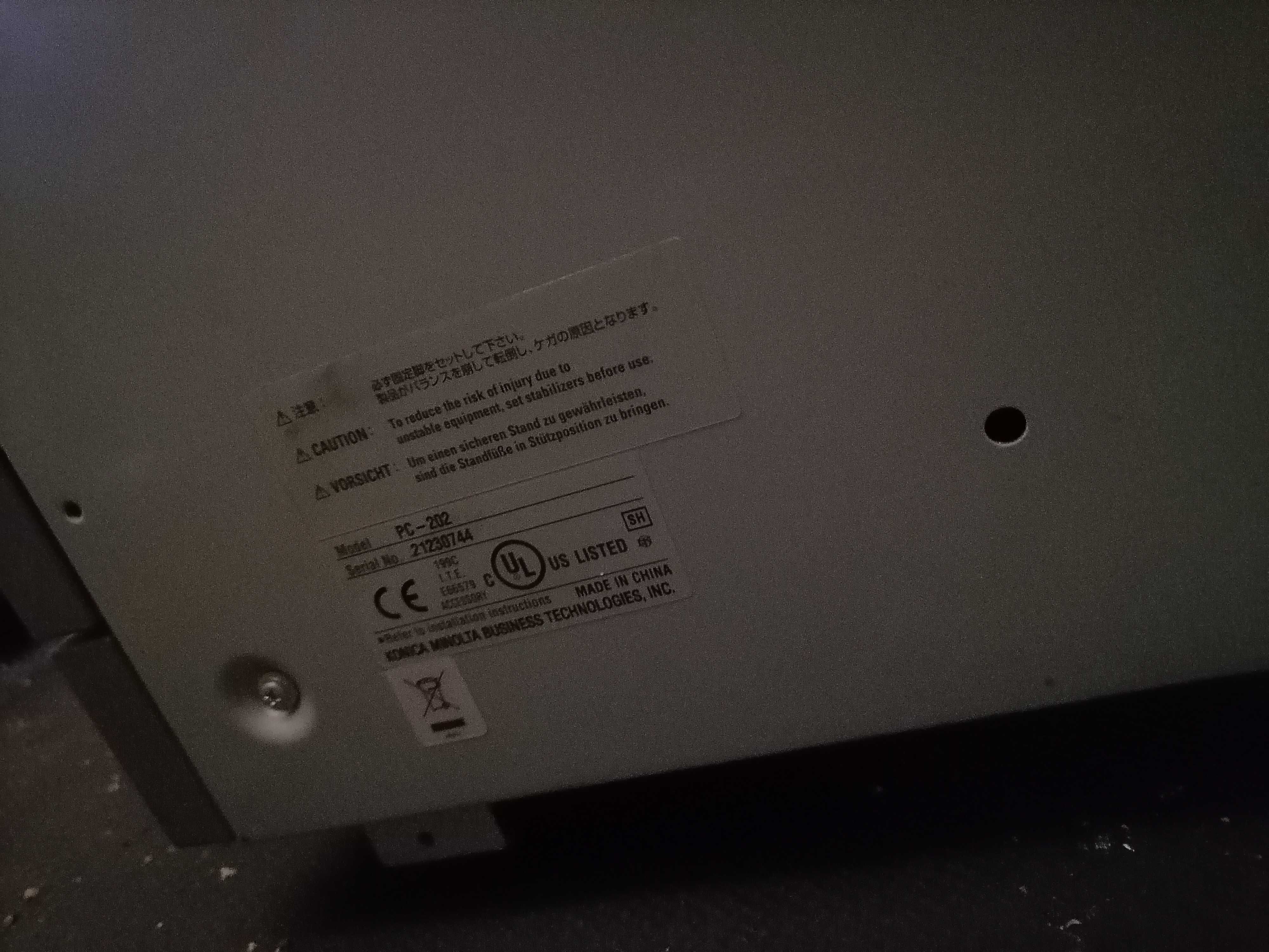 Професионална копирна машина Konica Minolta PC-202 принтер скенер