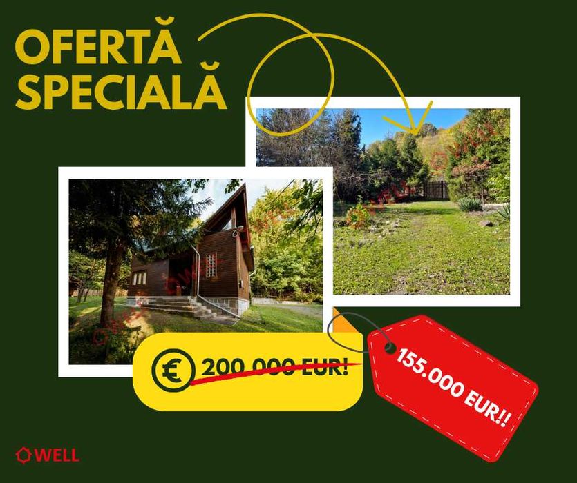 De vânzare casă de vacanță și teren intravilan în Sovata!