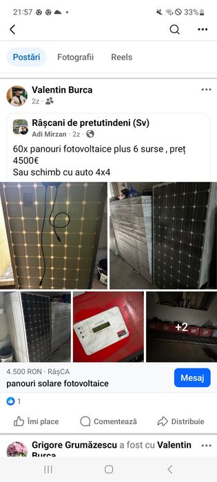 Vând panouri fotovoltaice 60 x plus 6 surse 4500 e negociabil