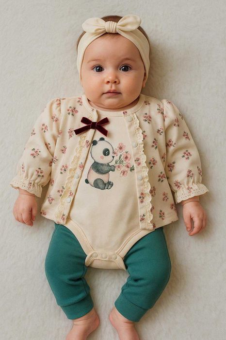 Бебешки комплект Панда от 3 части