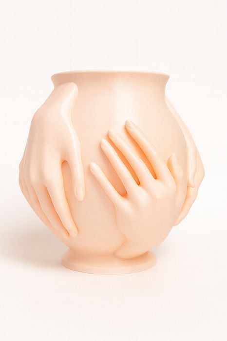 Vază decorativă 3D – design artistic sculptural