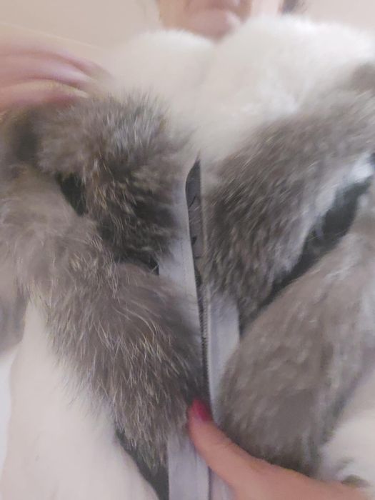 Палто  естествен пух