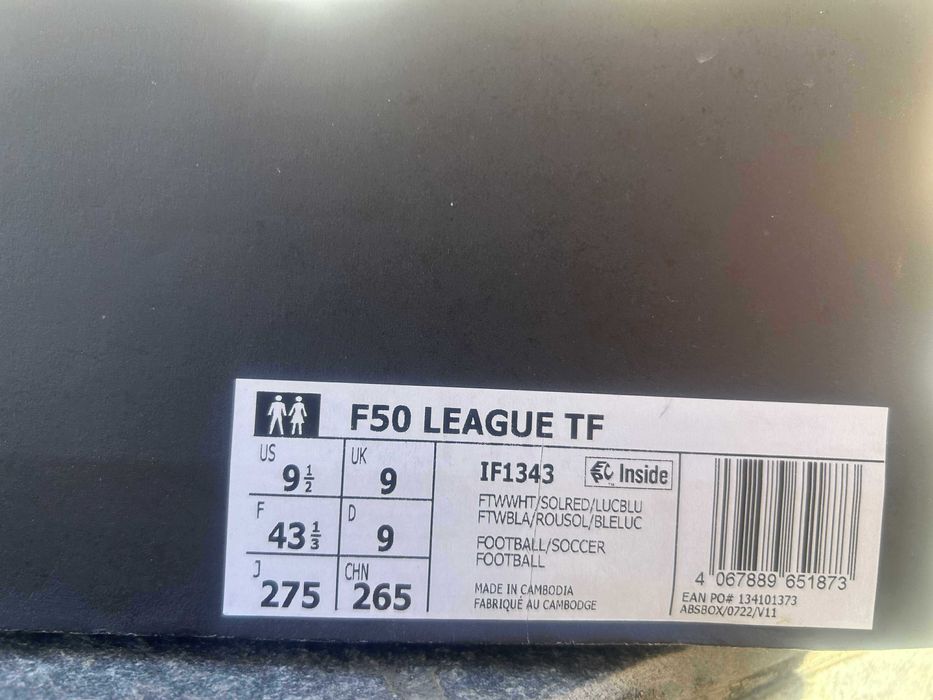 Стоножки ADIDAS F50 League Turf Boots 43 1/3