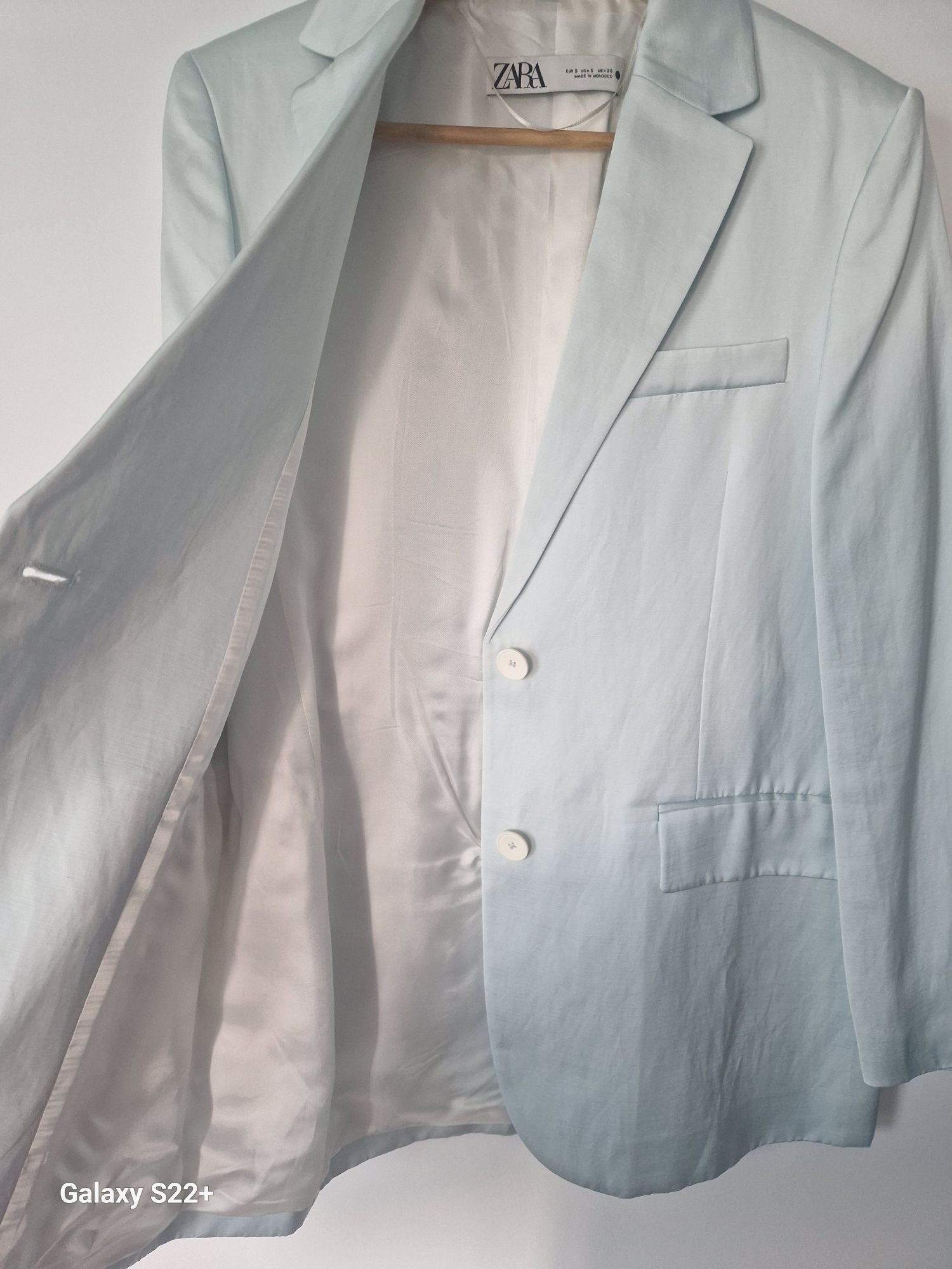 Sacou oversize din in si viscoza Zara